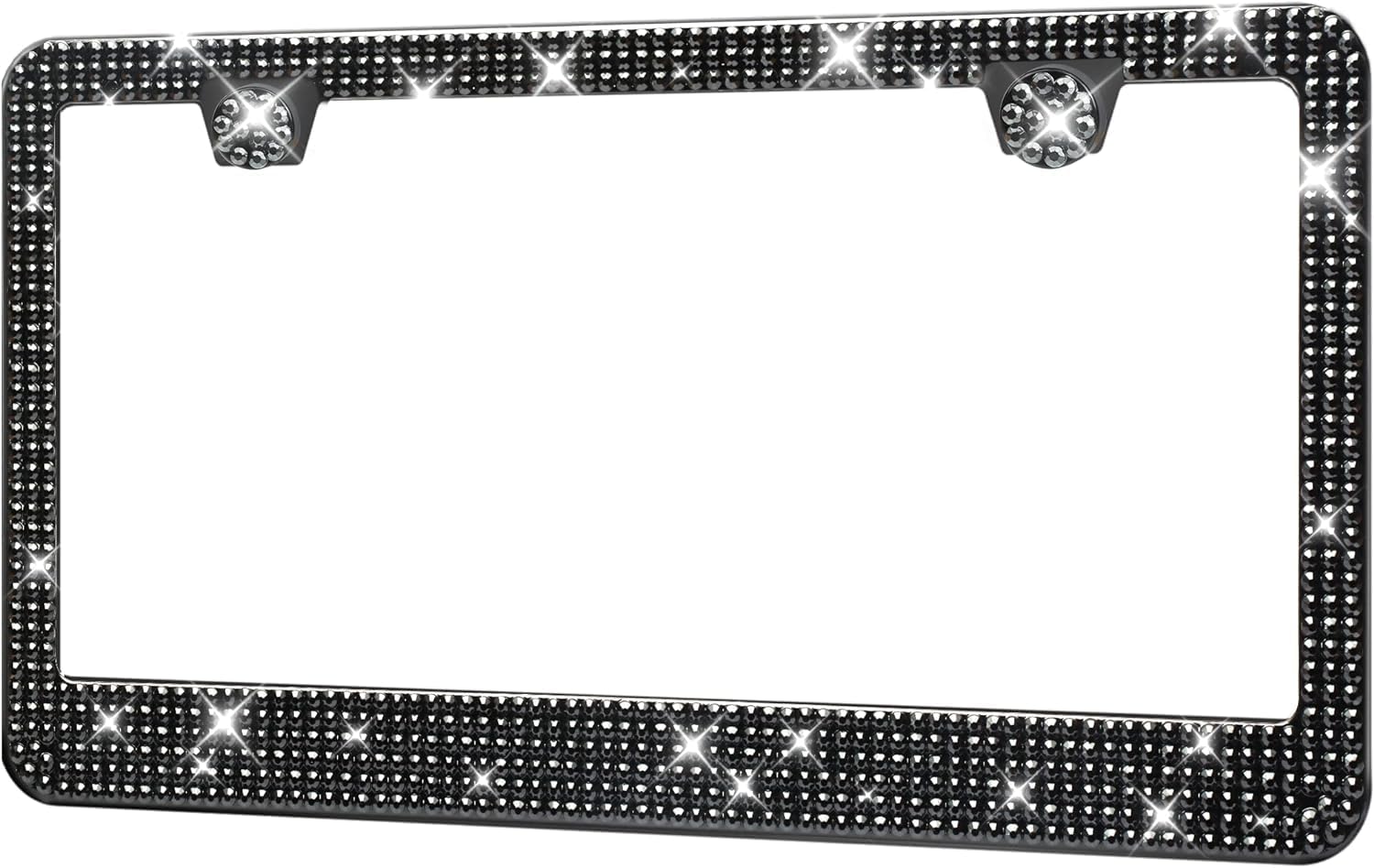 HOTOR License Plate Frame - Lastingly Bling and Sparkly Car Bracket Holder