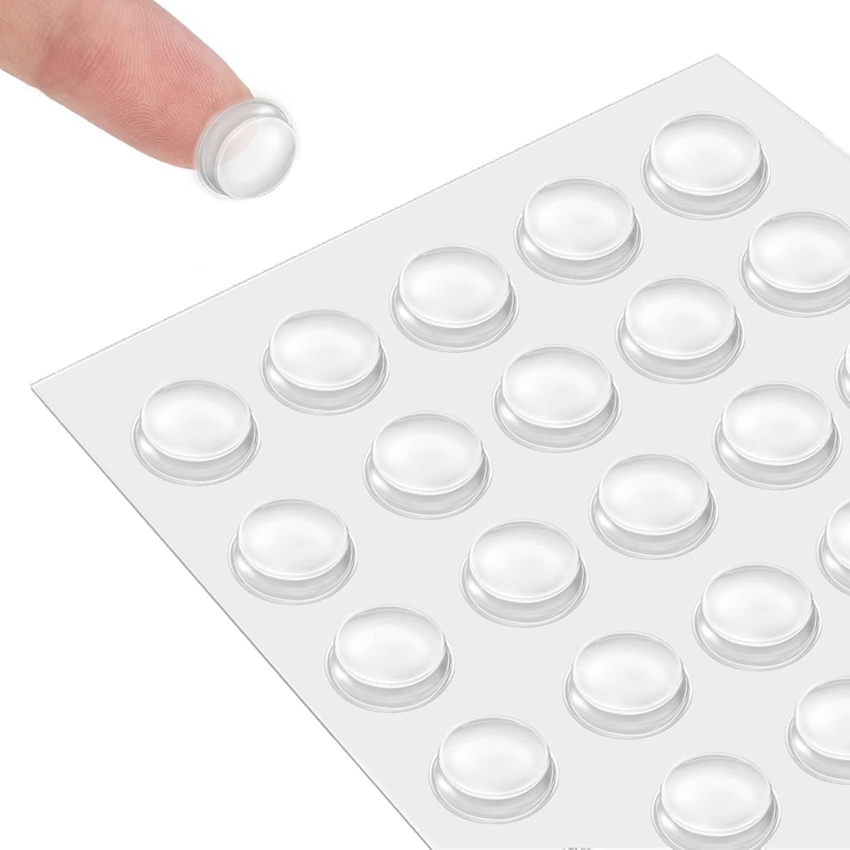 Silicone 320 Pcs Cabinet Door Bumpers Round, Self Adhesive Bumpers