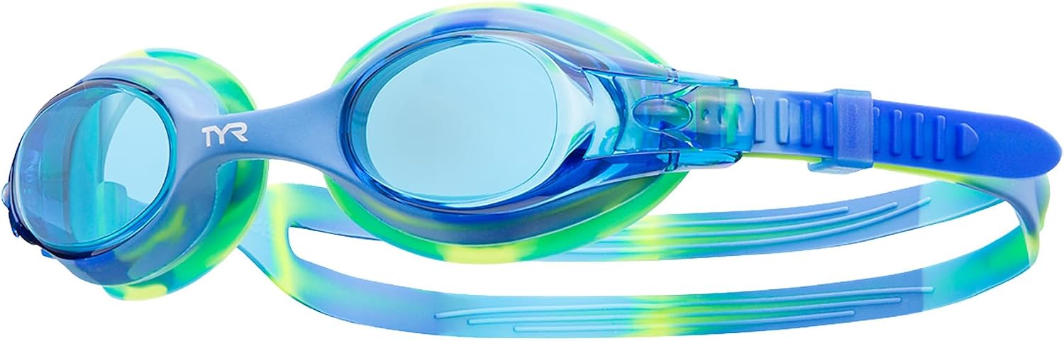 TYR Kids' Swimple Goggles - Colorful Swim Goggles for Beginners