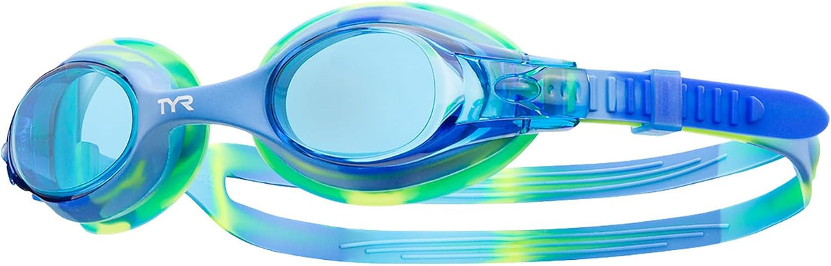 TYR Kids' Swimple Goggles - Colorful Swim Goggles for Beginners