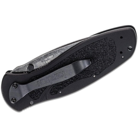Kershaw Blur Pocket Knife, Blackwash, 3.4 Inch Recurve Blade