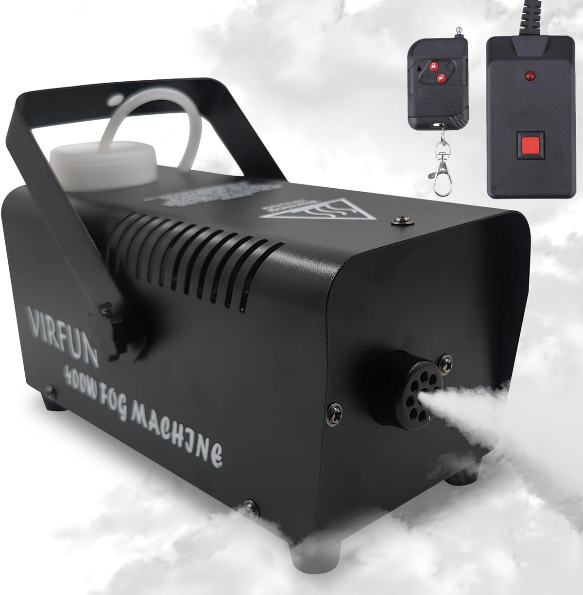 VIRFUN Fog Machine, Smoke Machine with Remote Control for Halloween, Party