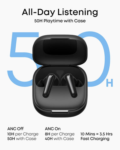 Soundcore P31i by Anker Translation Earbuds with Real-Time Adaptive ANC