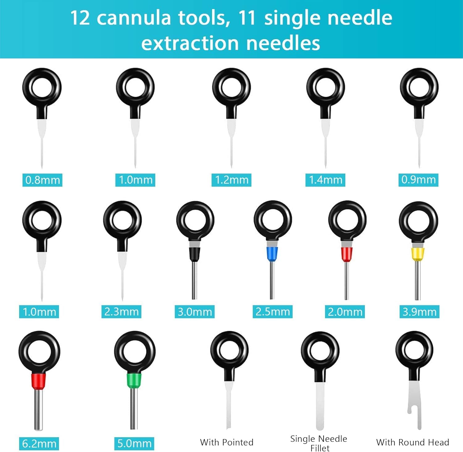 Terminal Removal Tool Kit 44 Pcs Depinning Tool Electrical Connector Pin Removal Tool Kit Pin Extractor Tool Set Wire Terminal Release Tool for Automotive Car Household Devices