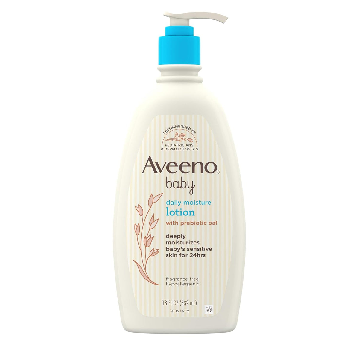 Aveeno Baby Daily Moisture Body Lotion, Fragrance Free, 18 fl. oz