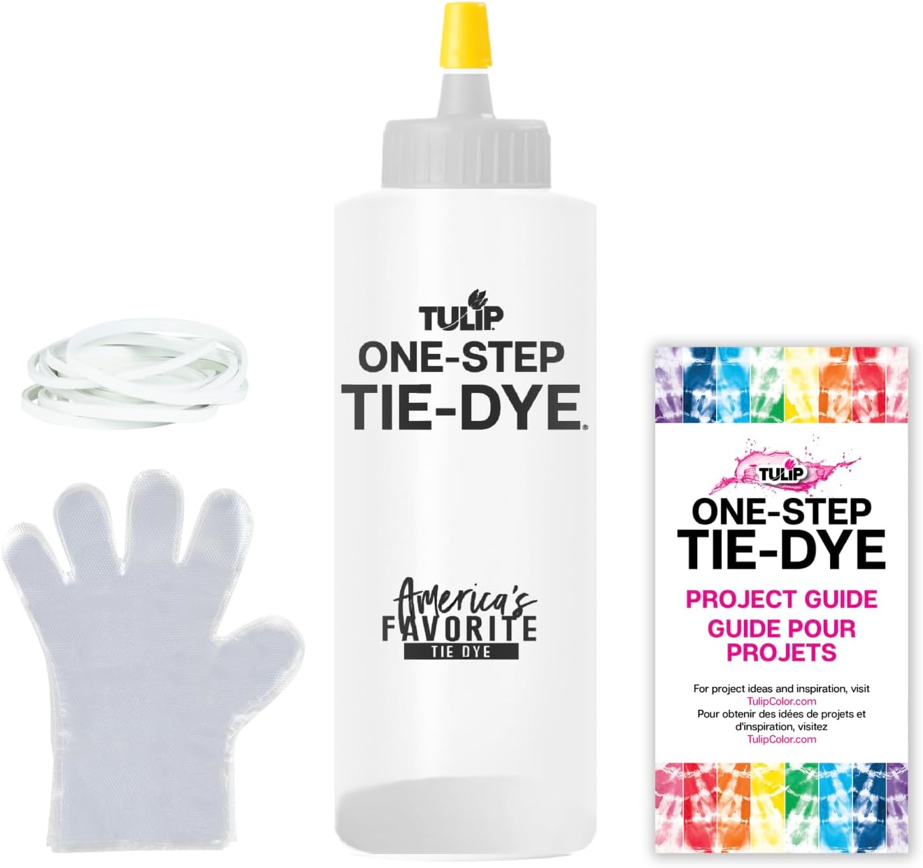 Tulip One-Step Tie-Dye Kit, Vibrant Colors for Fabric 4 fl oz, Yellow