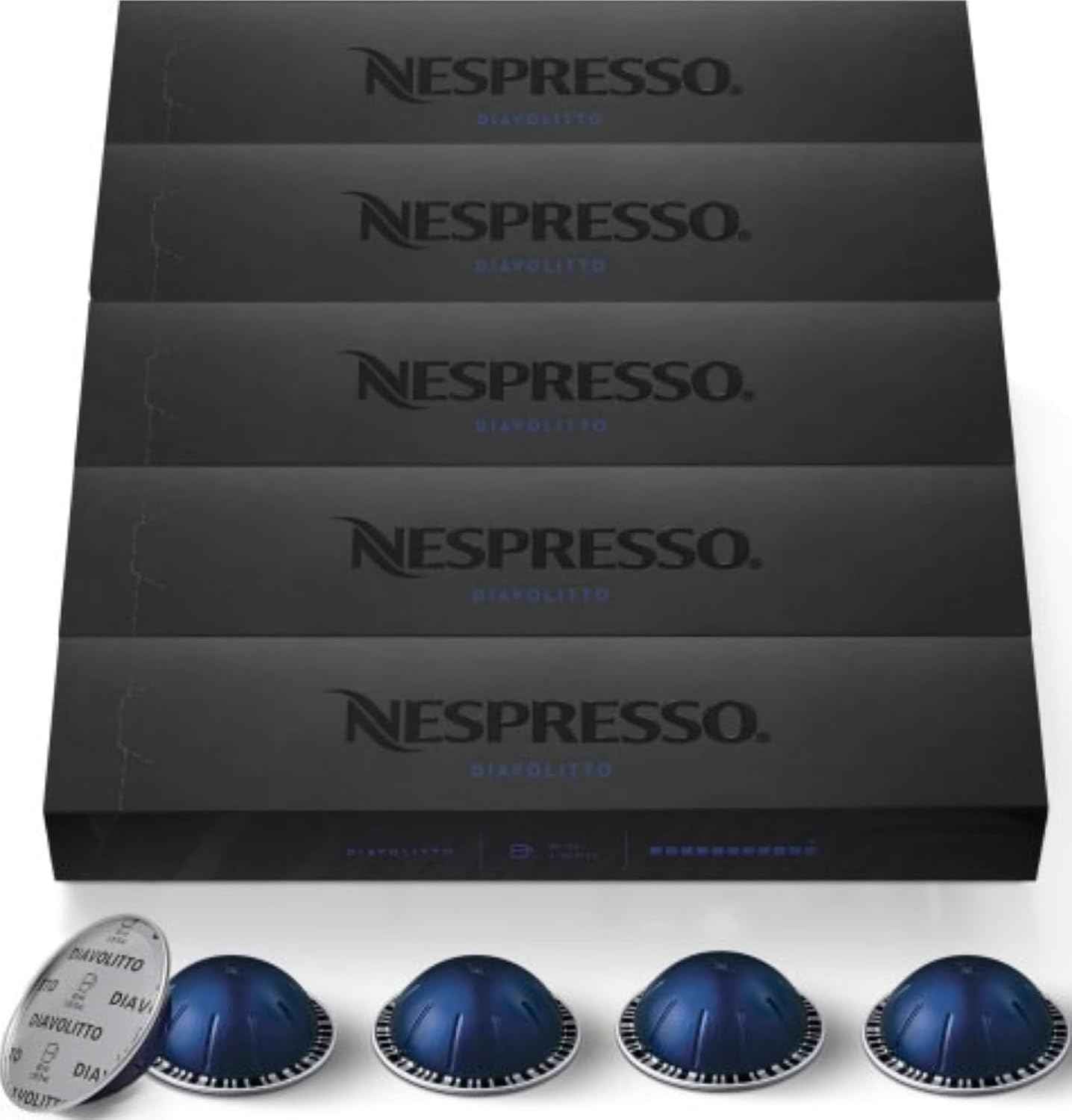 Nespresso Vertuo, Diavolitto, 50-Count Coffee Pods | Capsules Pack of 1