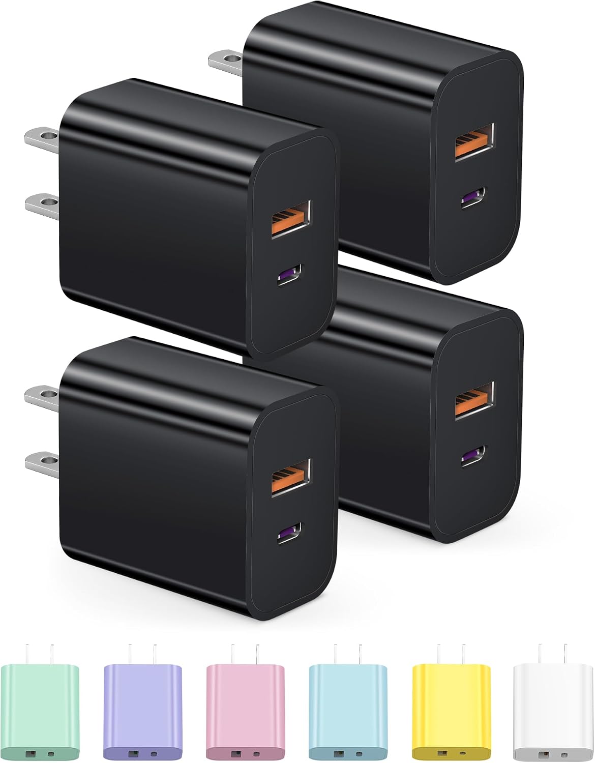 [4 Pack] USB C Charger Block Charging Block Type C Charger
