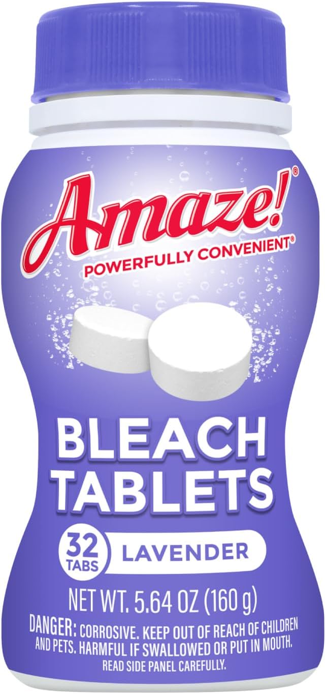 AMAZE Ultra Concentrated Bleach Tablets – Lavender Scent [32 tablets]