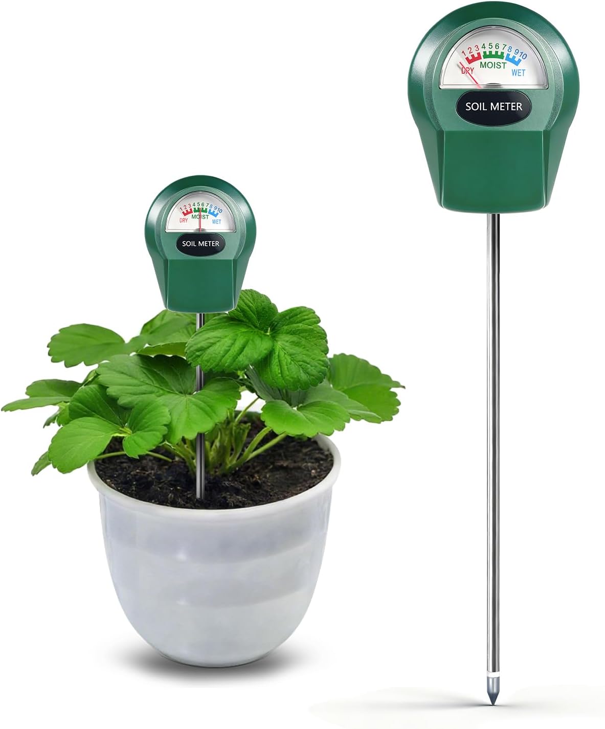 Soil Moisture Meter for Plants, Hygrometer Sensor Water Monitor, Plant Moisture Tester for Indoor Outdoor Garden, Potted Plants, Farm, Lawn, No Battery (Style 1)
