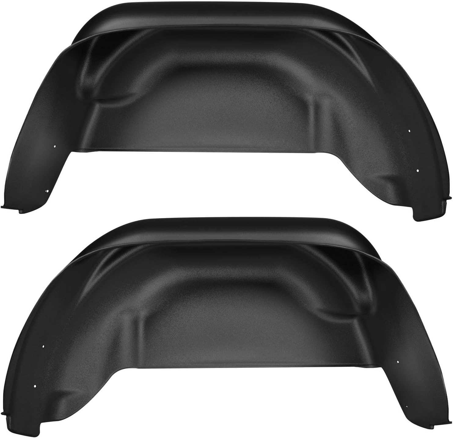Husky Liners Custom Mud Guards | Fits 2017-2026 Ford F-250 & F-350 w/Single Rear Wheels & w/o OEM Fender Flares | Rear Set, 2-pc Black - 58466