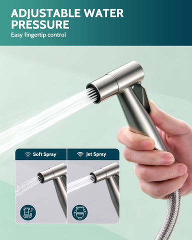 LUFEIDRA Handheld Bidet Sprayer, Adjustable Water Pressure, RV Toilet Use