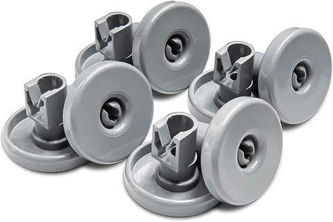 8-Pack 50286965004 Dishwasher Lower Basket Wheels，Gray, Compatible with Electrolux, AEG, Zanussi, IKEA, and more