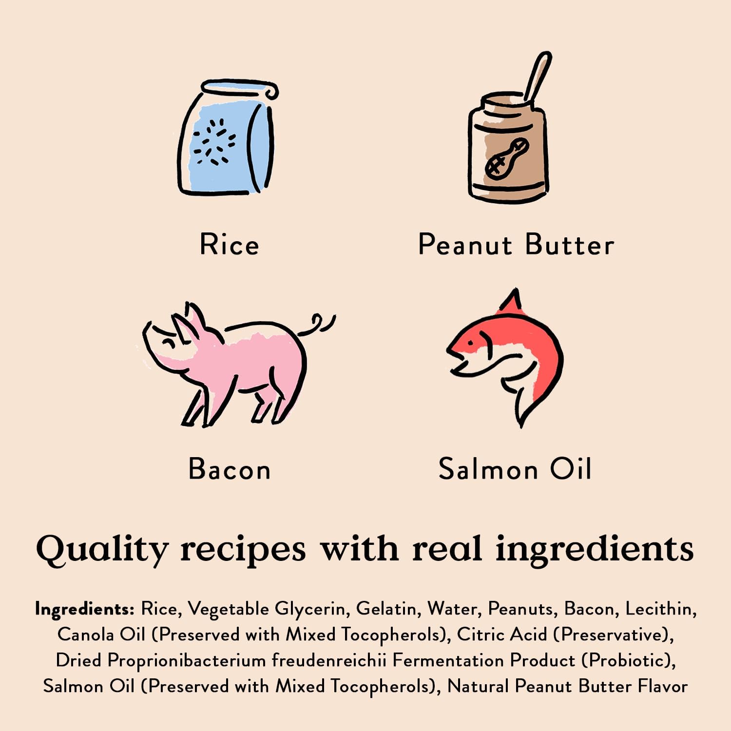 Bocce's Bakery Bac'n Nutty Puppy Training Treats, PB & Bacon Flavor (3 oz)