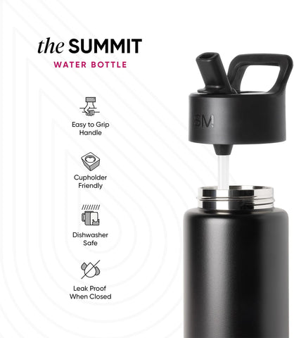 Simple Modern Kids Water Bottle & Toddler Cup | 18oz | Confetti