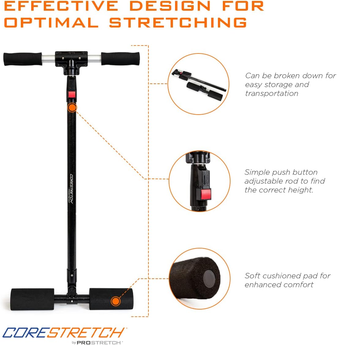 ProStretch CoreStretch, Adjustable Stretcher for Back & Shoulder Pain