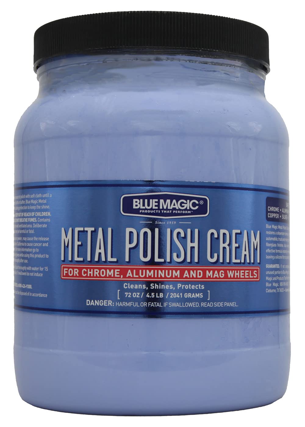 Blue Magic 400 Metal Polish Cream Non-abrasive Tarnish and Oxidation Remover for Chrome, Aluminium, Brass, Copper, Sterling Silver and Stainless Steel, 7 oz., Pack of 1