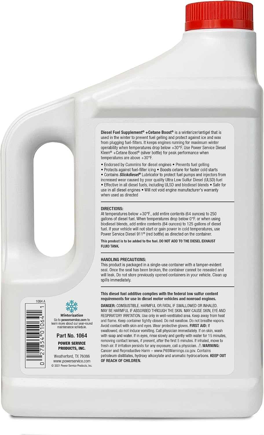 Power Service Diesel Fuel Supplement +Cetane Boost - 64 Ounce (Pack of 6)