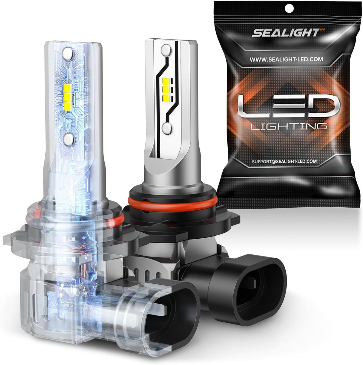 SEALIGHT 𝟗𝟎𝟎𝟔 HB4 Fog Light Bulbs or DRL, 6500K 10000LM 𝟗𝟎𝟎𝟔/HB4 Fog Lights Bulbs Fog Lights or Daytime Running Light, 1:1 Size Plug ang Play, Non-polarity, 2 Pack