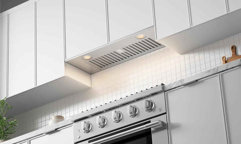 Hauslane Range Hood Insert 36" Convertible Hood with 450-600CFM 11.25" Deep