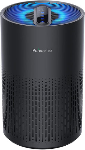 Purivortex Air Purifiers for Bedroom, Covers Up to 880 Sq Ft, PX500 Black