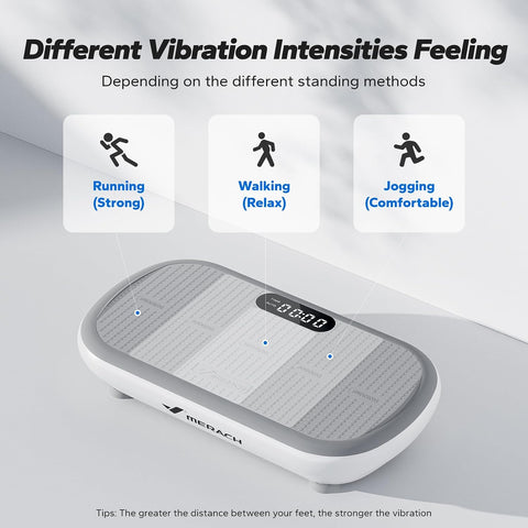 Merach CV40 Curved Vibration Plate Exercise Machine with 440lbs Capacity