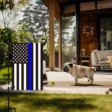Garden Flag Pole Stand Holder,Akeydeco 2 Pack Garden Flags for Outside with Flag Stopper and Clip Waterproof Powder-Coated Paint for Flag Pole Holder for Outside House,Yard Flags for Outside