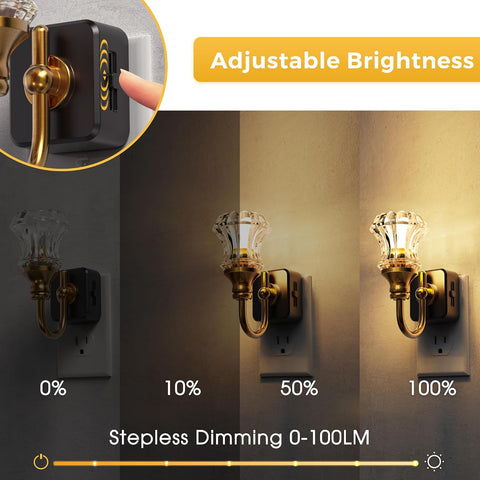 L LOHAS LED Night Lights Plug into Wall, 3000K Soft White