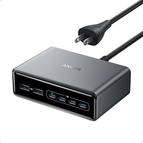 Anker Prime Charging Station, 200W 6-Port GaN Desktop Charger