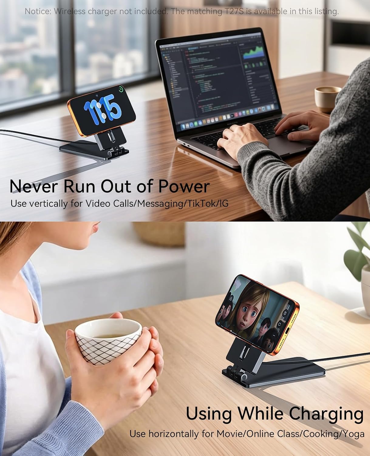 Wireless Charger Stand Matching Only for with T27S Wireless Charger