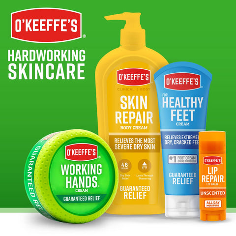 O'Keeffe's Working Hands Hand Cream; For Extremely Dry; Cracked Hands; 6.8 oz Jar (Value Size; Pack of 2)