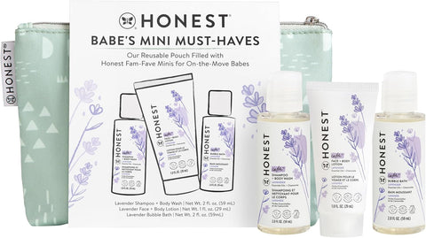 The Honest Company Babe's Mini Must Haves Gift Set, Lavender, 2 fl oz
