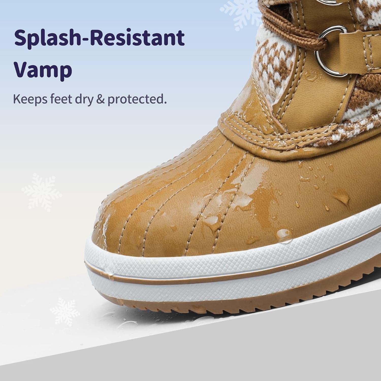 DREAM PAIRS Girls Winter Snow Boots Faux Fur