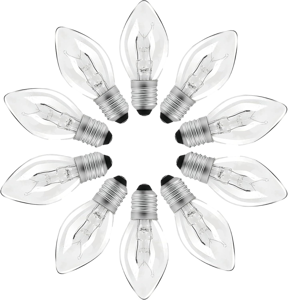 Original Flea Trap Light Bulbs Replacement, 7W, 10 Pack