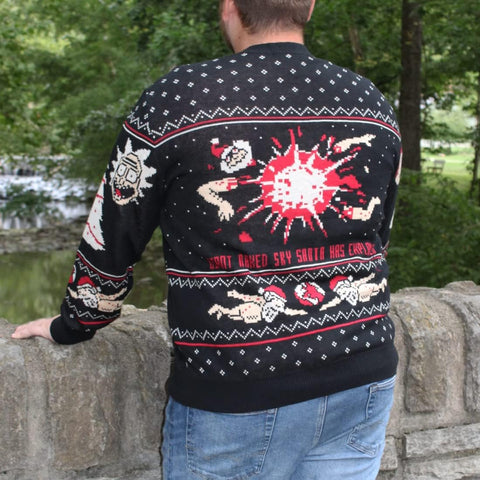 Ripple Junction Official Rick and Morty Christmas Sweaters for Men or Women - Ugly Novelty Sweater Gift