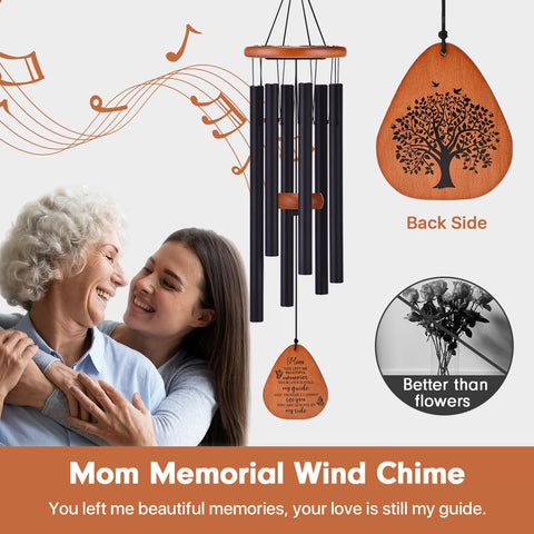 AMBOBE Memorial Sympathy Gifts for Loss of Mom, 32" Memorial Wind Chimes