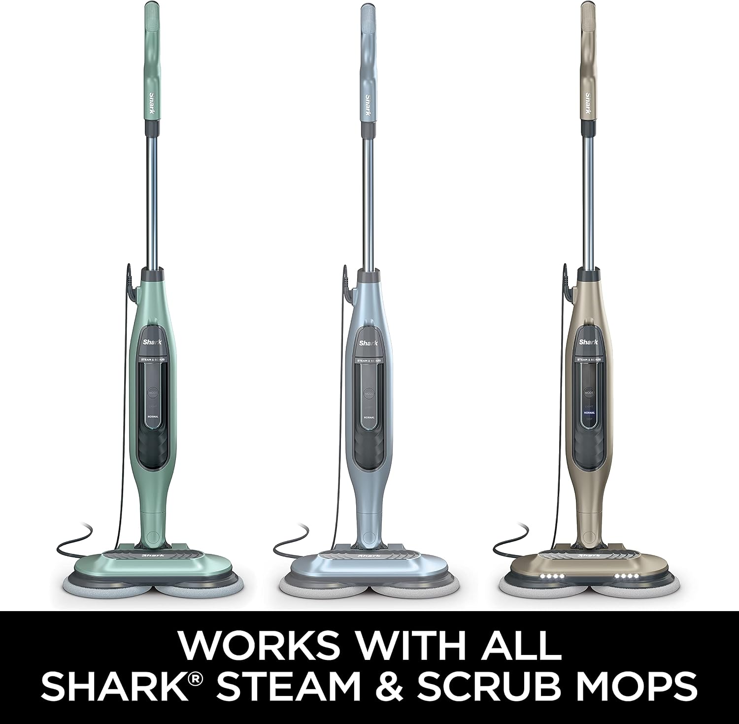 Shark Steam & Scrub Dirt Grip Soft Scrub & Dusting Pads, XKITP7000D