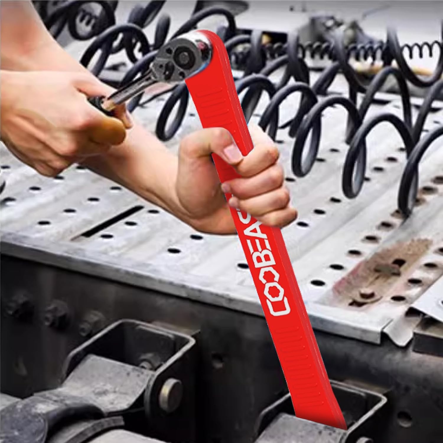 3/8" Offset Extension Wrench Impact Ready Socket Wrench Extender Tool（Red）