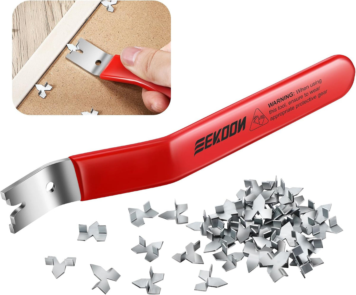 Feekoon Glazier Point Driver with 100 Push Points, Red