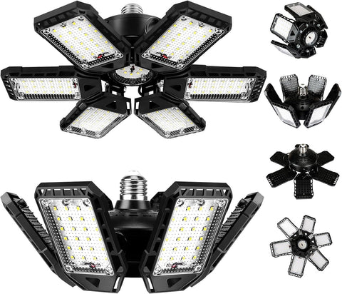 Aoretic LED Garage Lights 180W 18000LM 6500K, 2 Pack