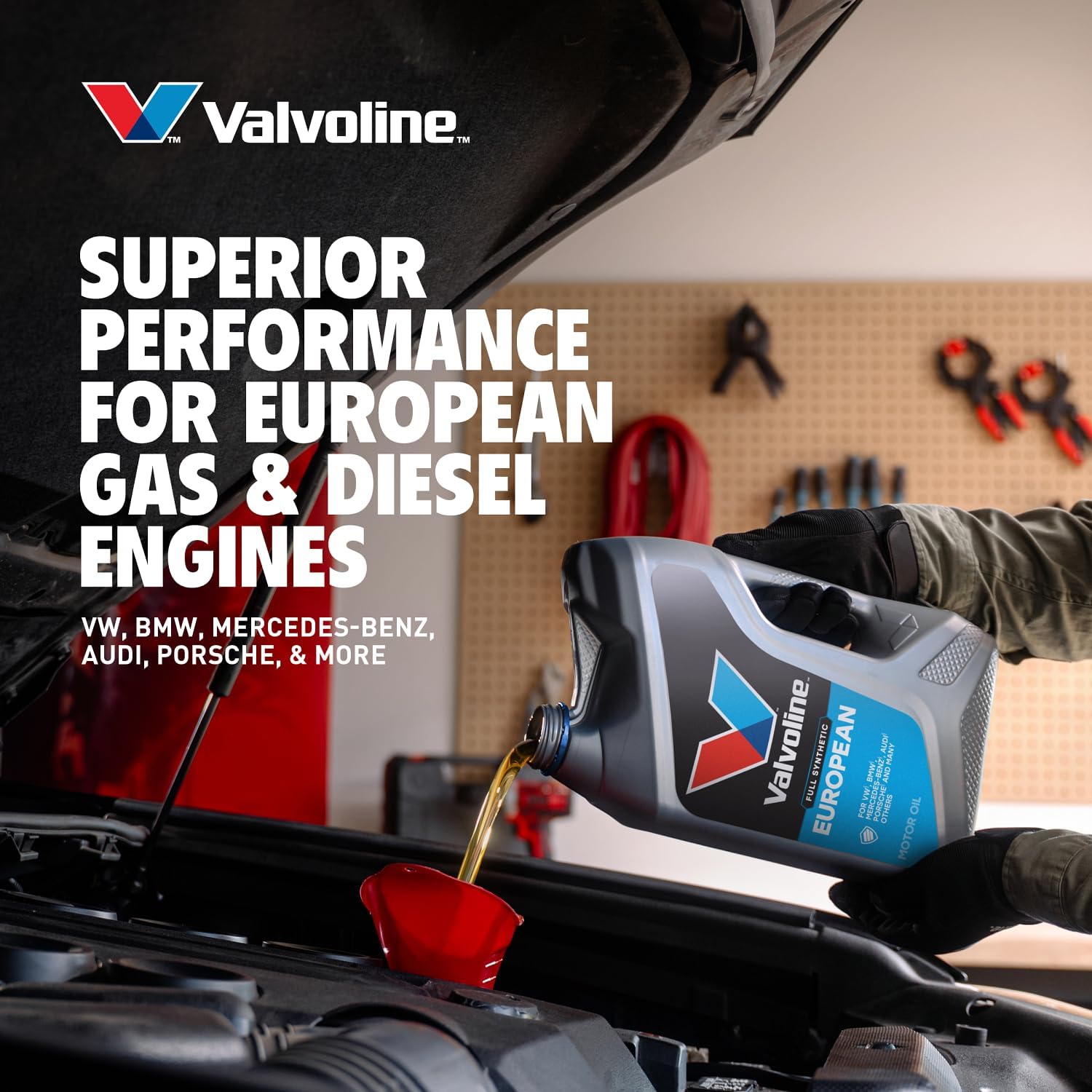Valvoline European Vehicle Full Synthetic SAE 0W-20 Motor Oil 1 QT, Case of 6
