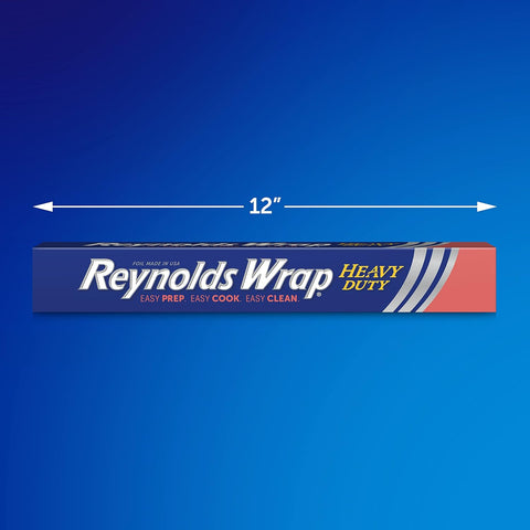 Reynolds Wrap Heavy Duty Aluminum Foil Roll, 12 Inch Wide, 50sq ft
