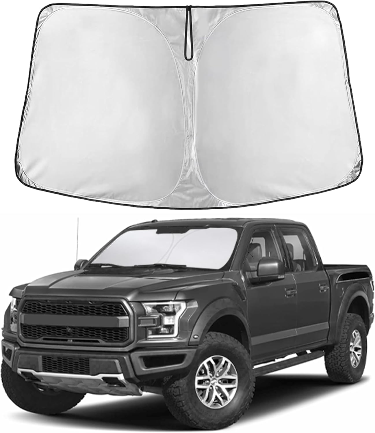 EcoNour Windshield Sunshade Compatible for Ford F150 2015-2018 2019 2020