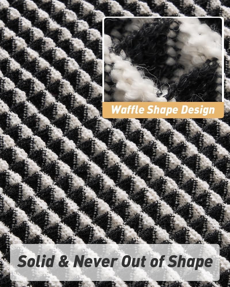 Upgraded Waffle Bath Mat Ultra Absorbent Non Slip Bathroom Mat, 17" x 24"