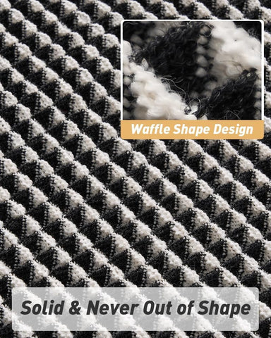 Upgraded Waffle Bath Mat Ultra Absorbent Non Slip Bathroom Mat, 17" x 24"