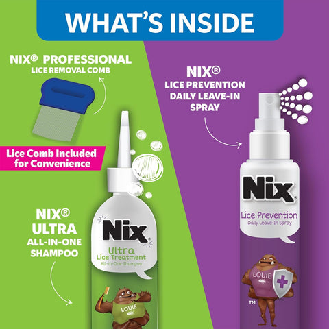 Nix Ultra All-in-One Lice Treatment & Prevention Kit