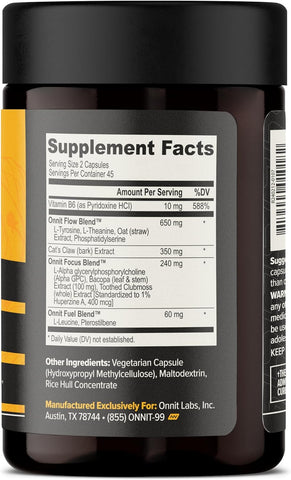 ONNIT Alpha Brain 90ct + Shroom Tech Sport 28ct Bundle, Focus & Energy