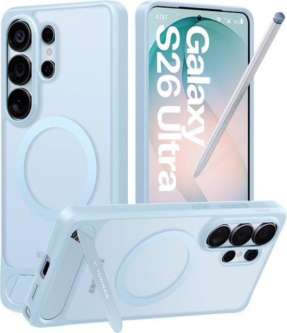 TORRAS Strong Magnetic & Stand for Samsung Galaxy S26 Ultra Case Blue