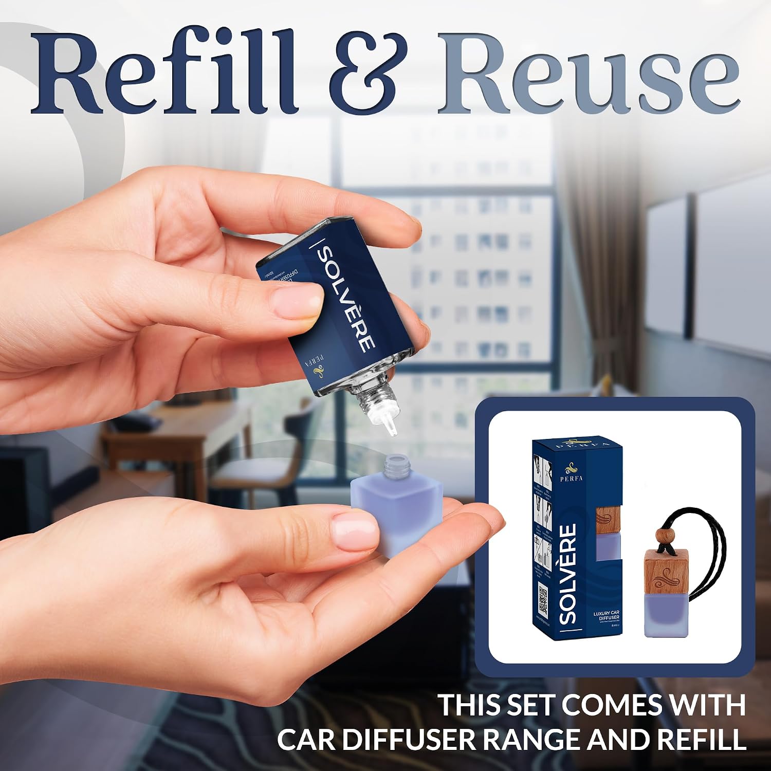 Car Air Freshener - Solvère Inspired Perfume Diffuser by Perfa