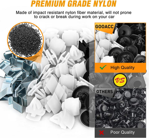 GOOACC Door Trim and Sill Plate Retainers Scuff Protection Moulding Clips